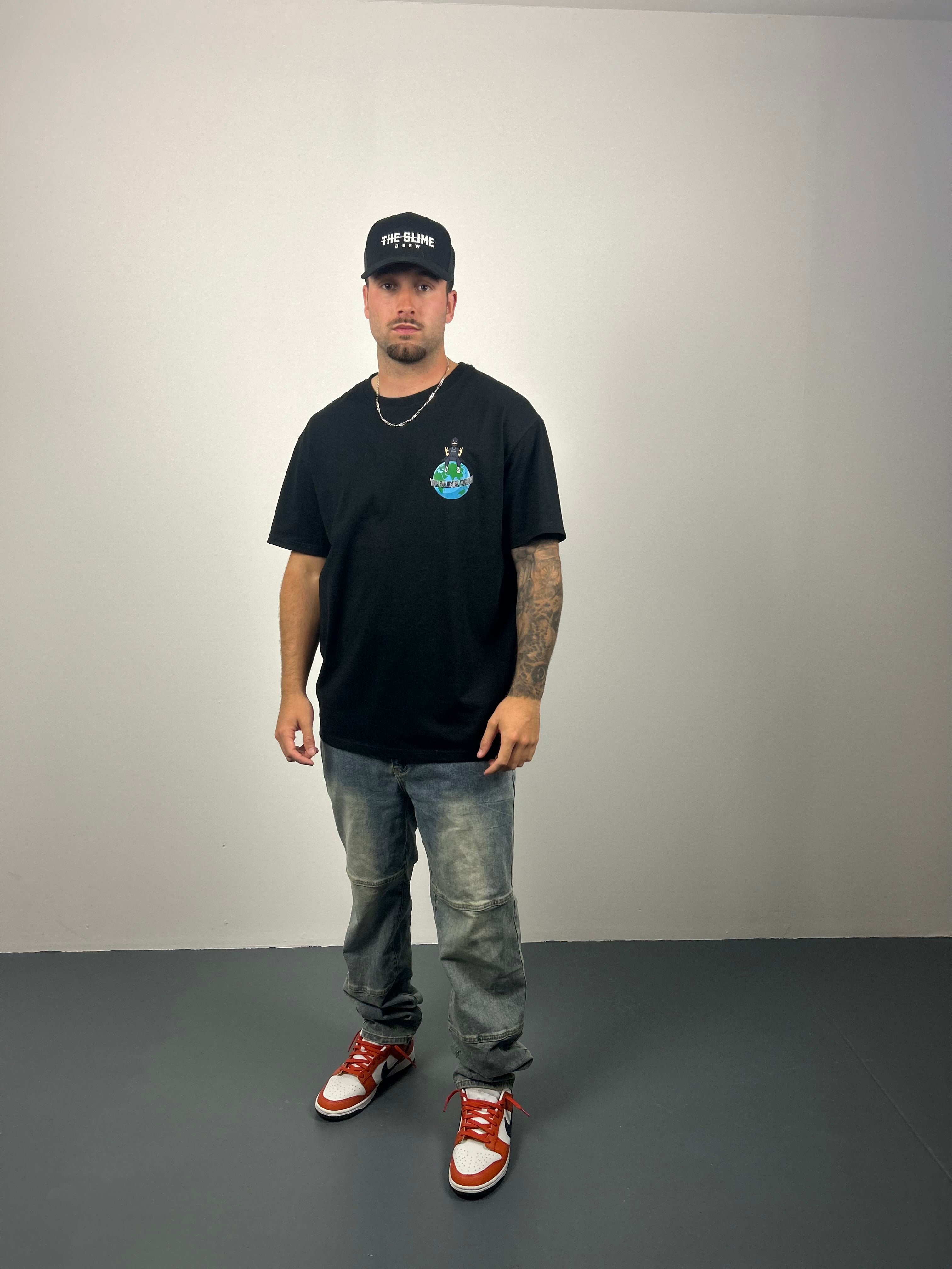 Black Worldwide Tee – The slime crew clothing
