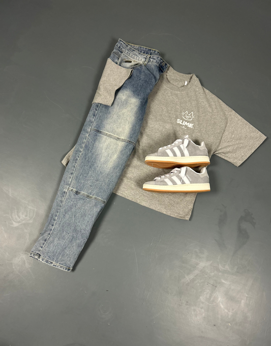 Marl Grey Blackout Tee