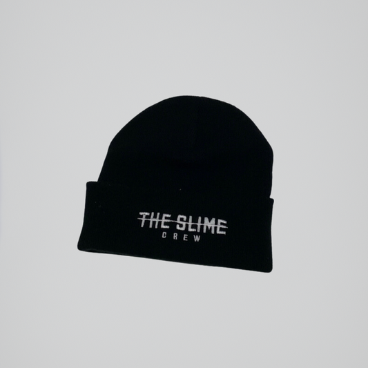 Black Strikeout Logo Beanie